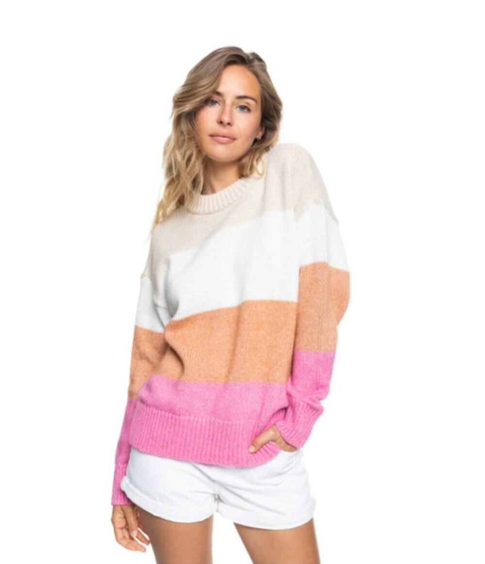 Roxy Too Far Sweater-Tapioca Size M